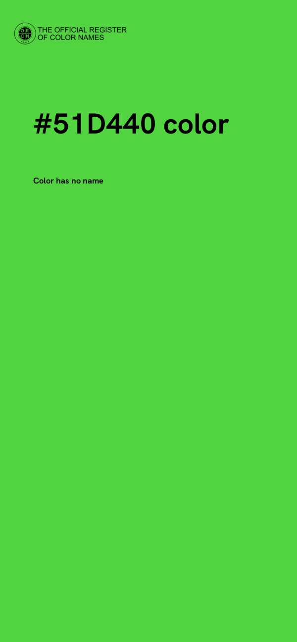 #51D440 color image