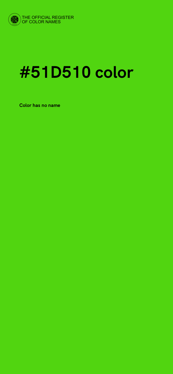 #51D510 color image