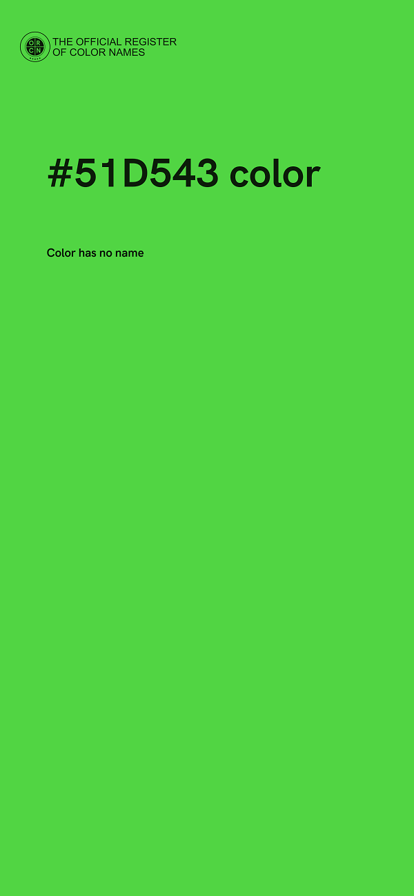 #51D543 color image