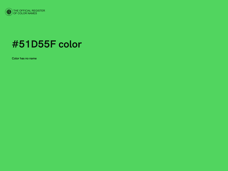 #51D55F color image