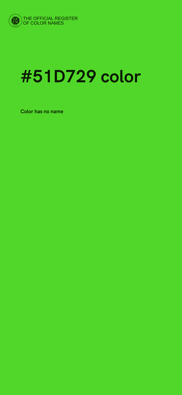 #51D729 color image