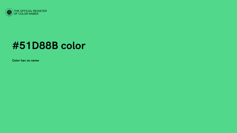 #51D88B color image