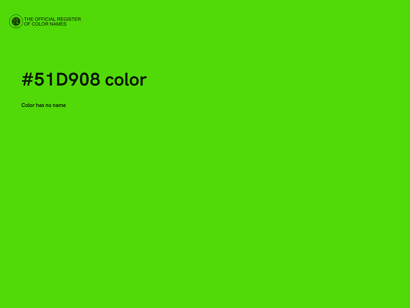 #51D908 color image