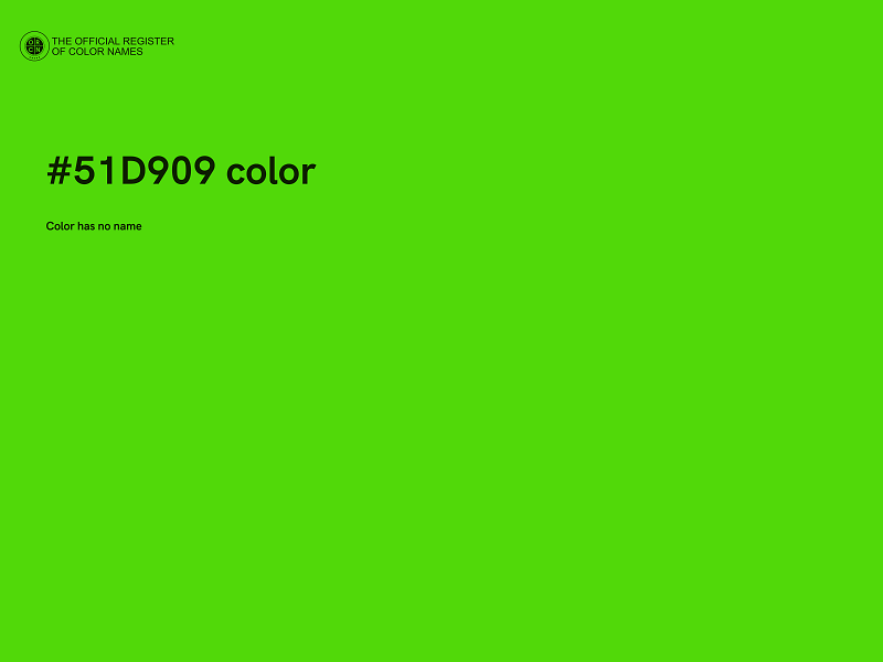 #51D909 color image