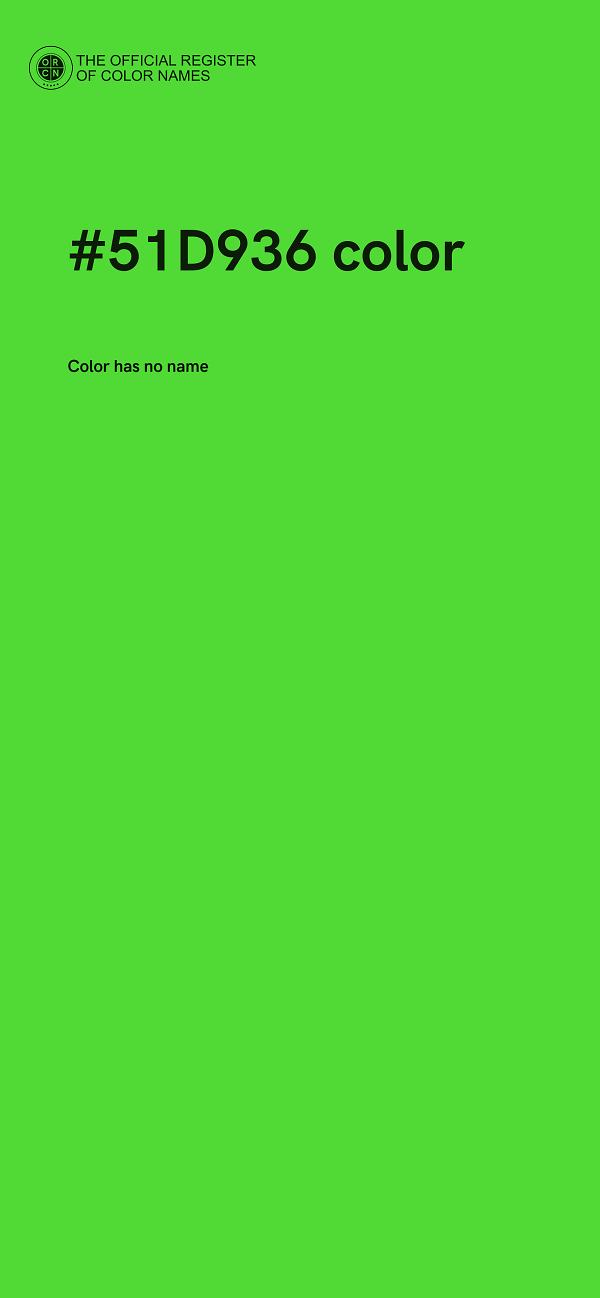 #51D936 color image