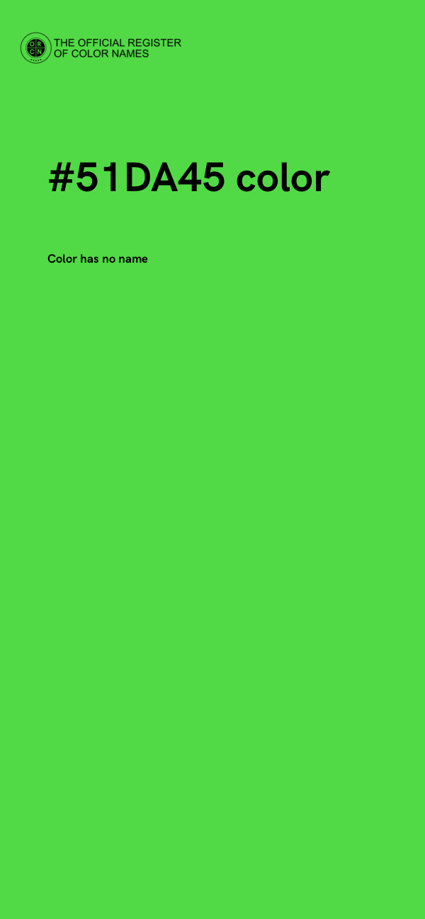 #51DA45 color image