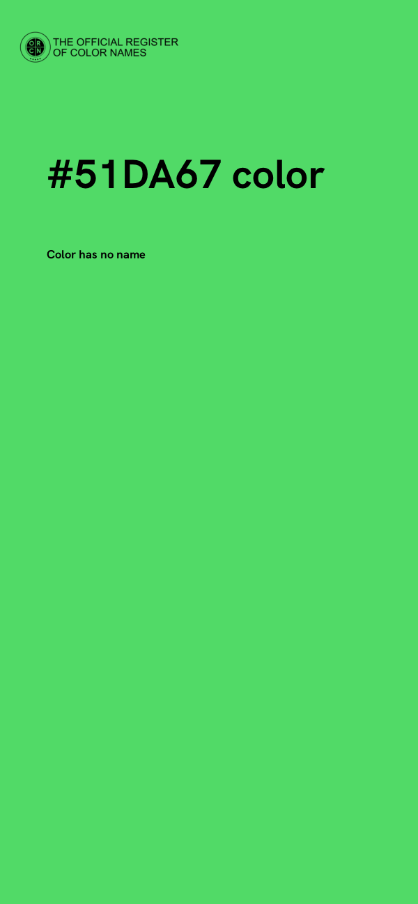#51DA67 color image