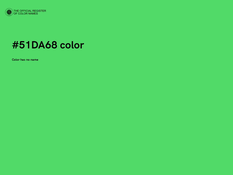 #51DA68 color image