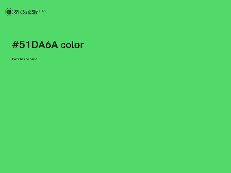 #51DA6A color image