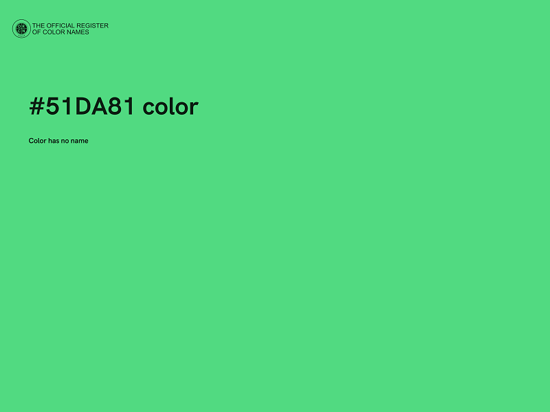 #51DA81 color image