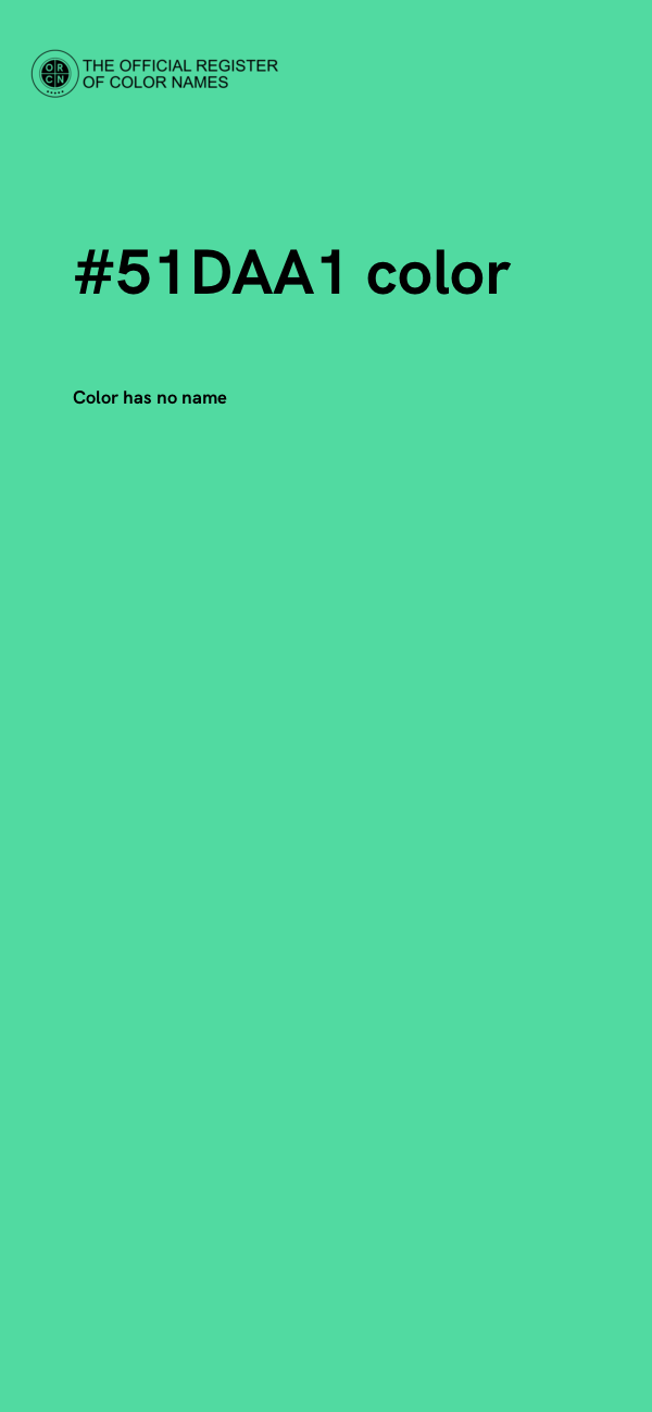 #51DAA1 color image