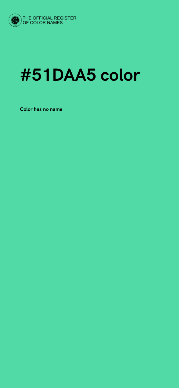 #51DAA5 color image