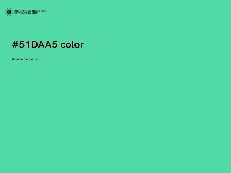 #51DAA5 color image