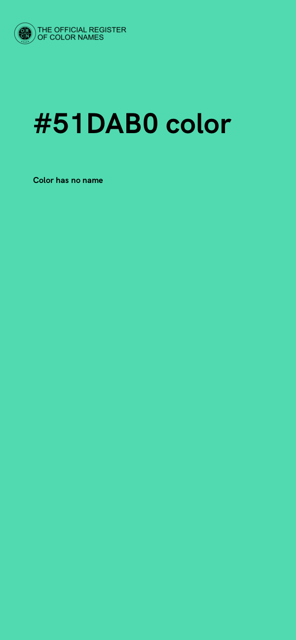 #51DAB0 color image