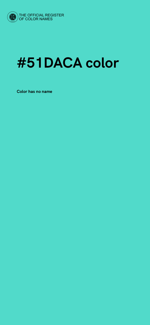 #51DACA color image
