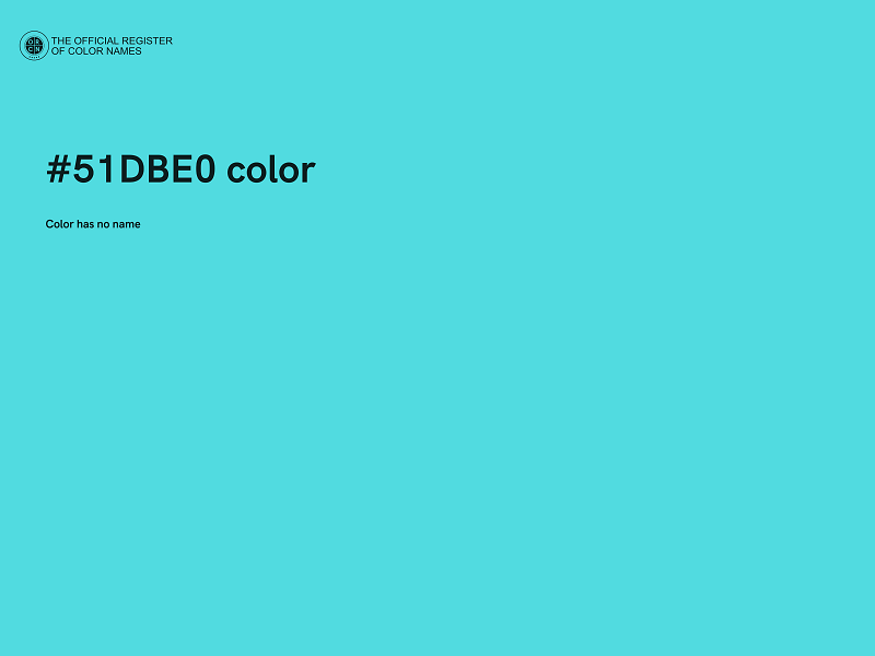 #51DBE0 color image