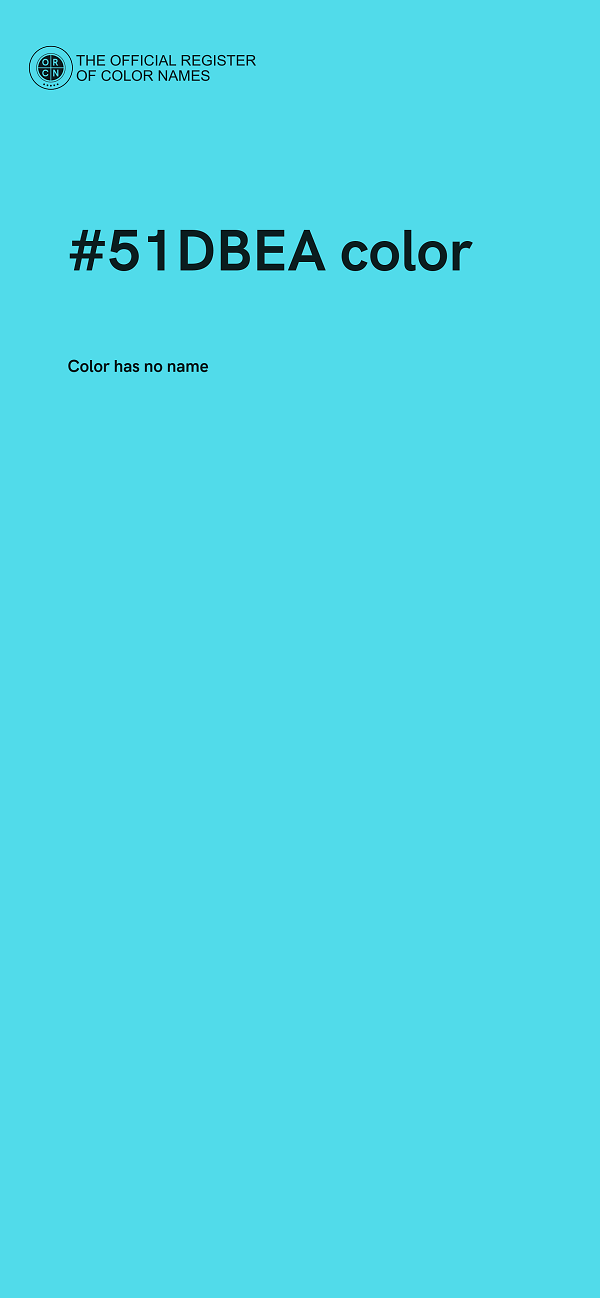 #51DBEA color image
