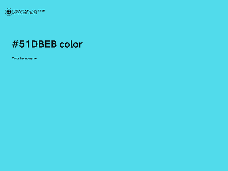 #51DBEB color image