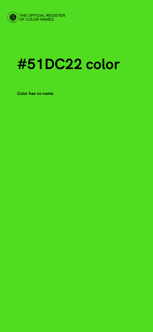 #51DC22 color image