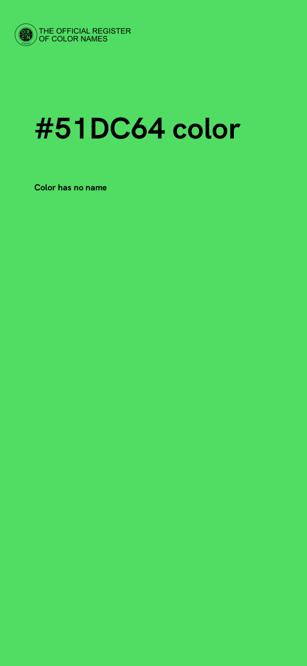 #51DC64 color image