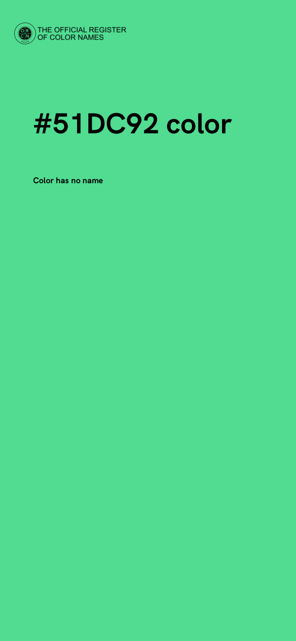 #51DC92 color image