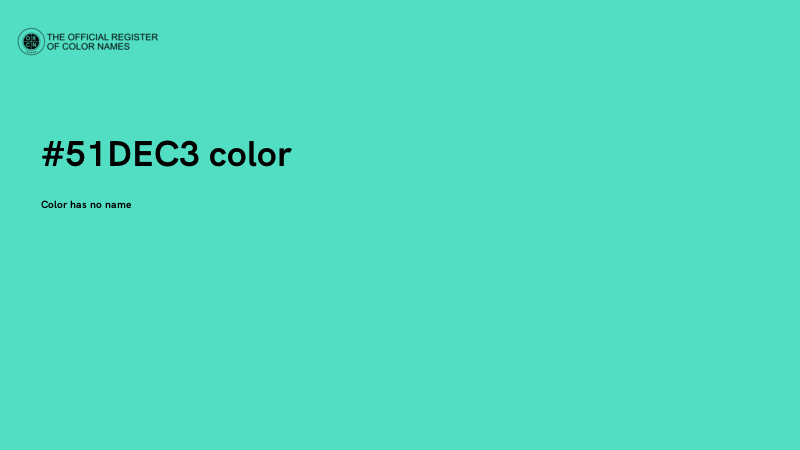 #51DEC3 color image