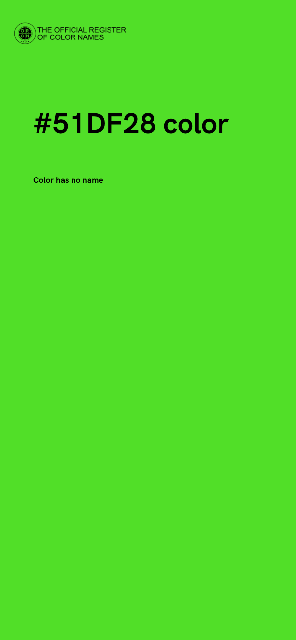 #51DF28 color image