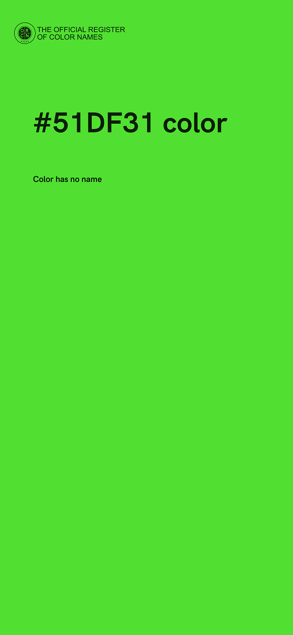 #51DF31 color image