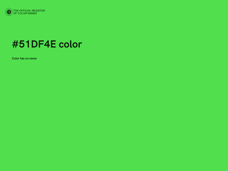 #51DF4E color image