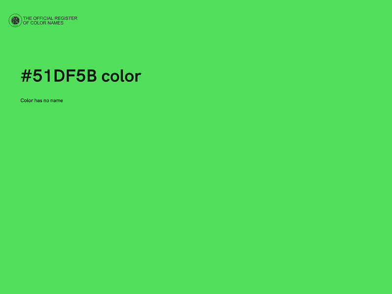 #51DF5B color image