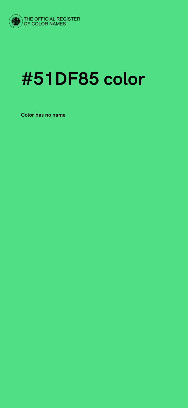 #51DF85 color image