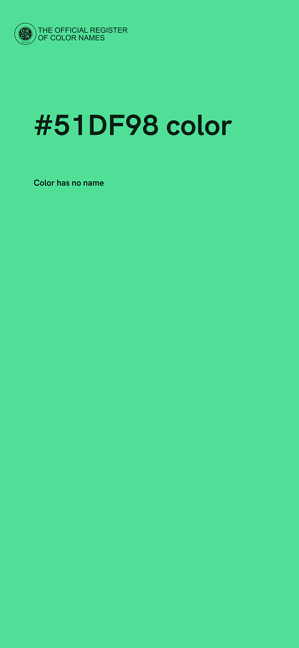 #51DF98 color image