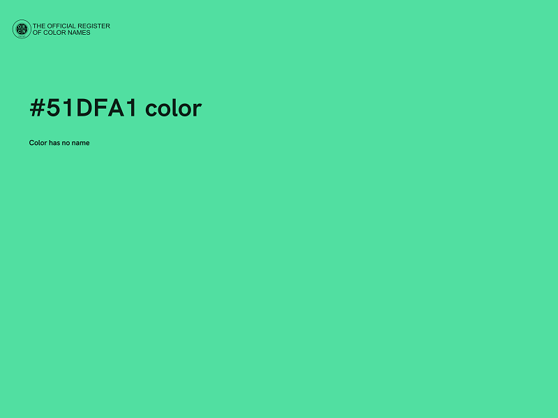 #51DFA1 color image