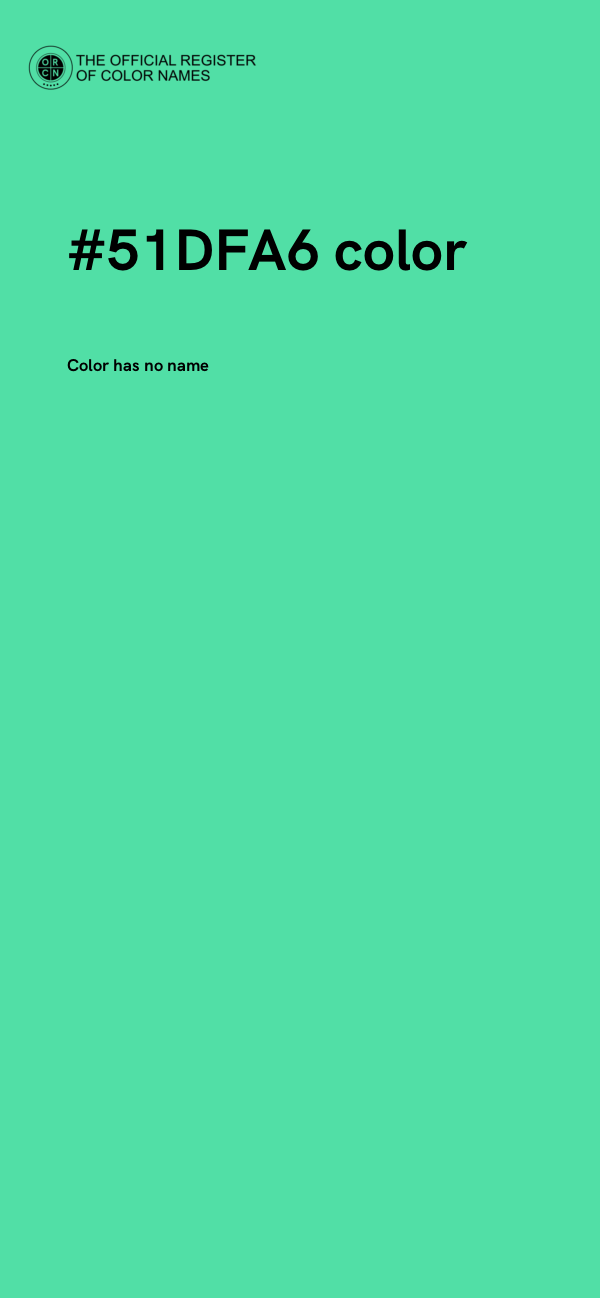 #51DFA6 color image