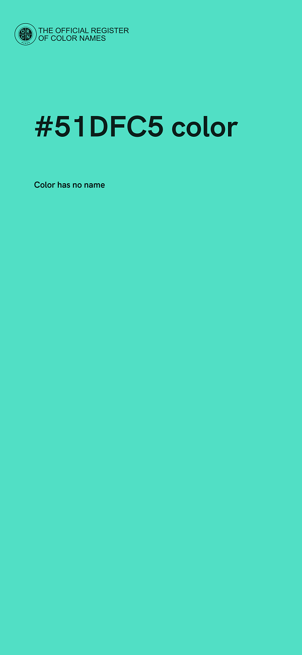 #51DFC5 color image