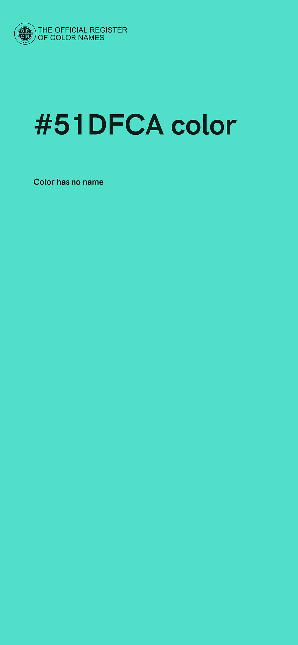 #51DFCA color image