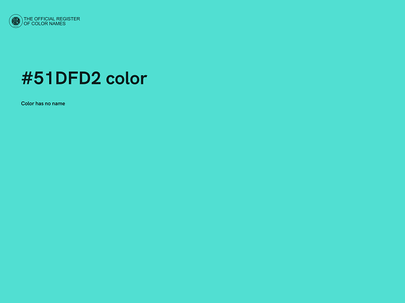 #51DFD2 color image