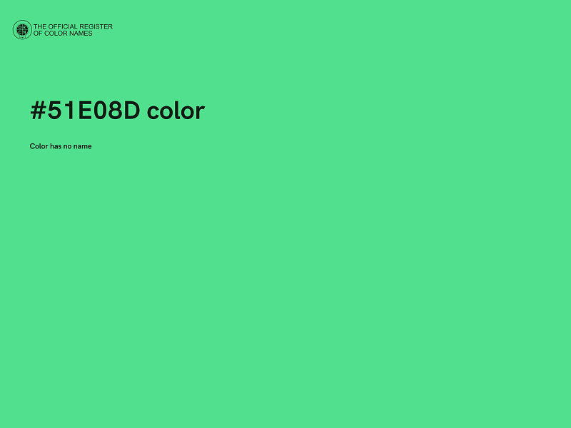 #51E08D color image