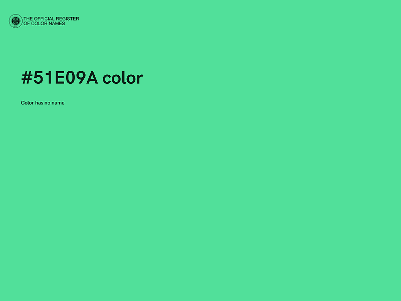 #51E09A color image