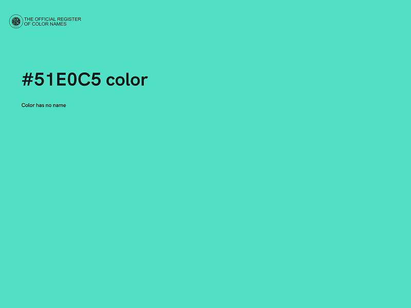 #51E0C5 color image