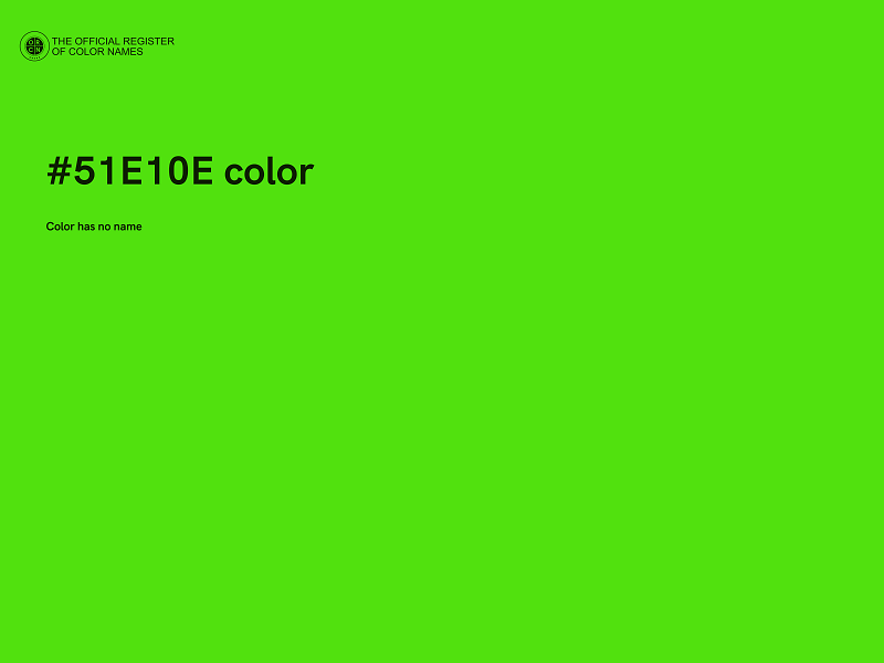 #51E10E color image