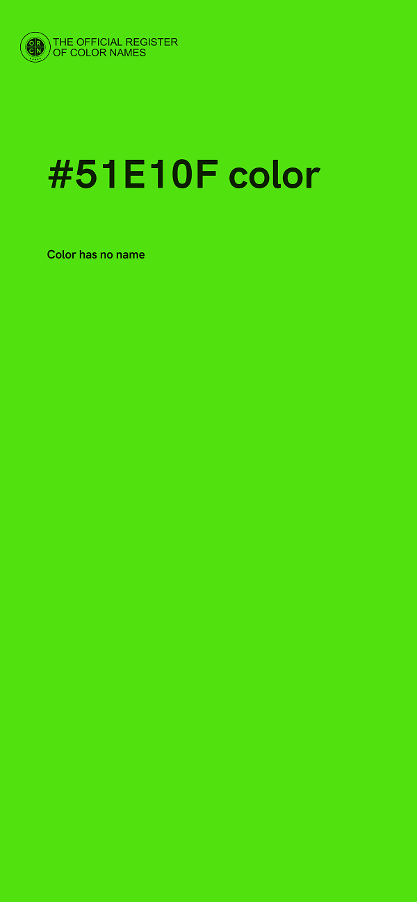 #51E10F color image