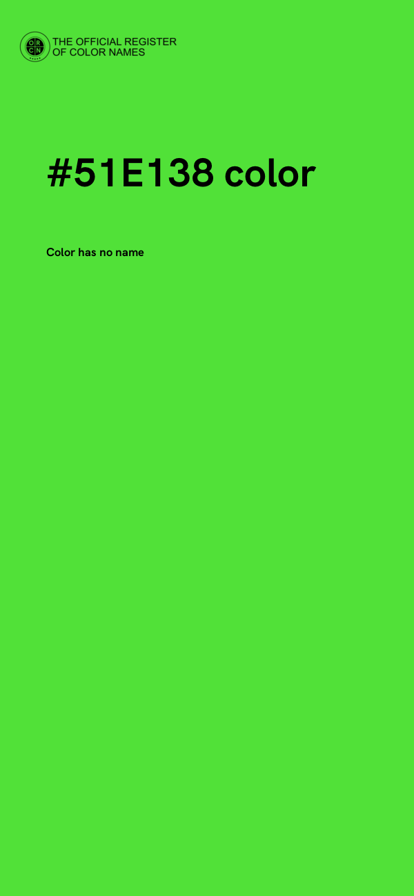 #51E138 color image