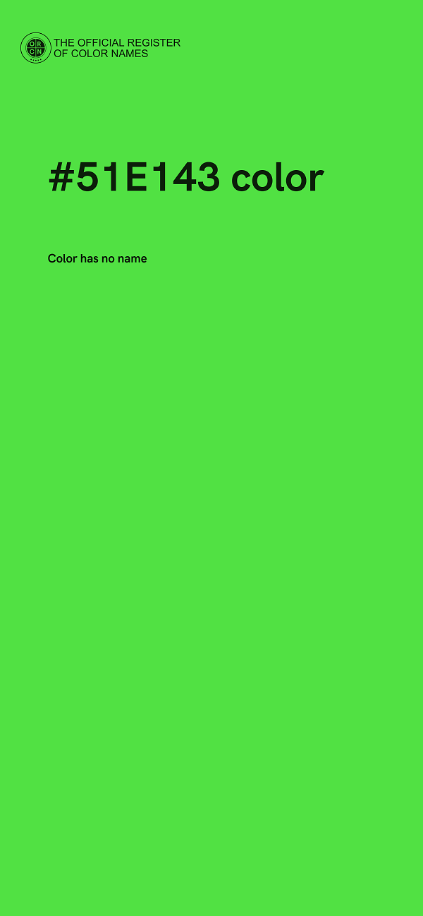 #51E143 color image