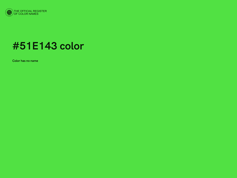 #51E143 color image