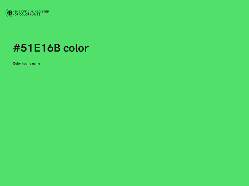 #51E16B color image