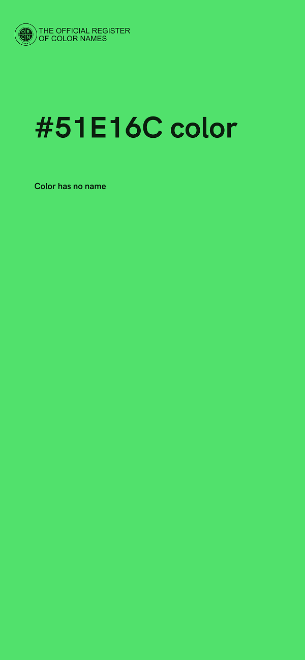 #51E16C color image