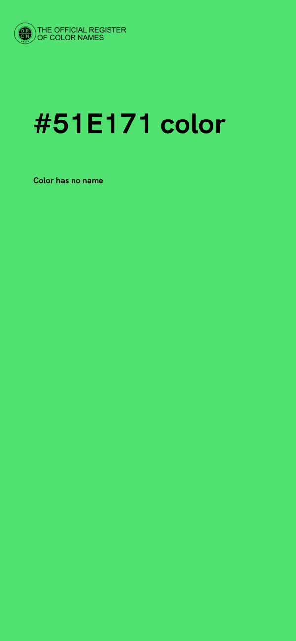 #51E171 color image