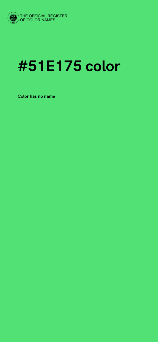 #51E175 color image