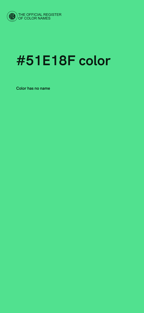 #51E18F color image